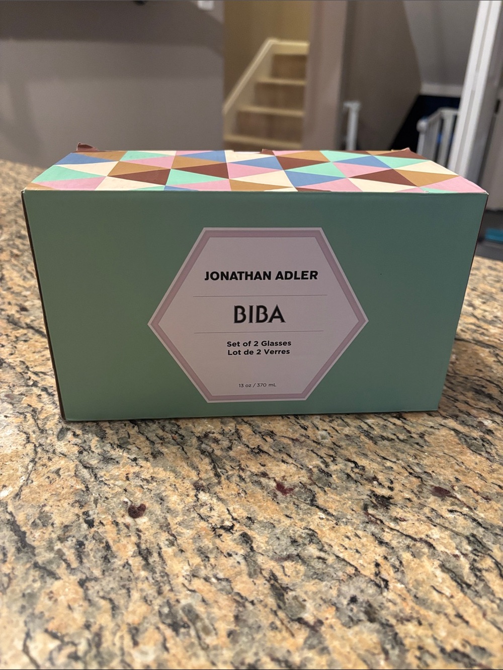 Jonathan Adler BIBA Ribbed Glasses - Set of 2 - NWT
